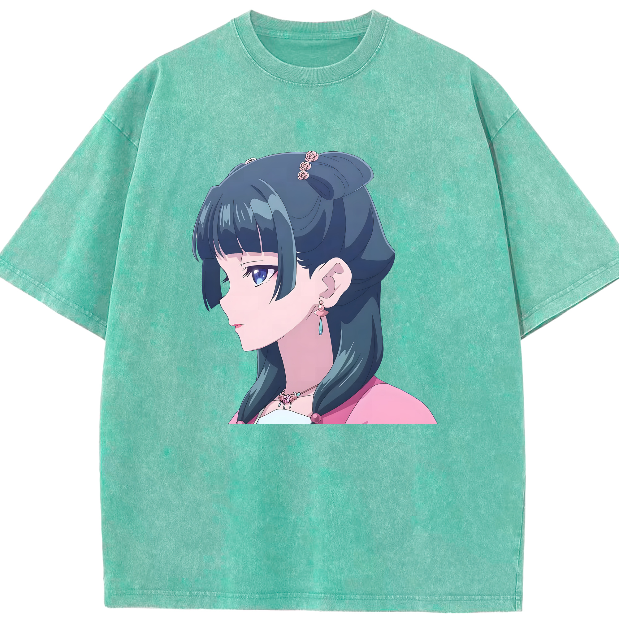 （画像用） 薬屋のひとりごと The Apothecary Diaries 綿100% ヴィンテージ風 半袖Tシャツ（フロントプリント）